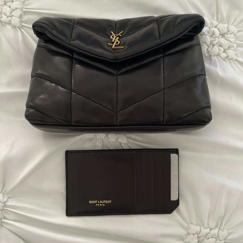 ⭐️⭐️SOLD⭐️⭐️ YSL Lou puffer pouch in quilted leather